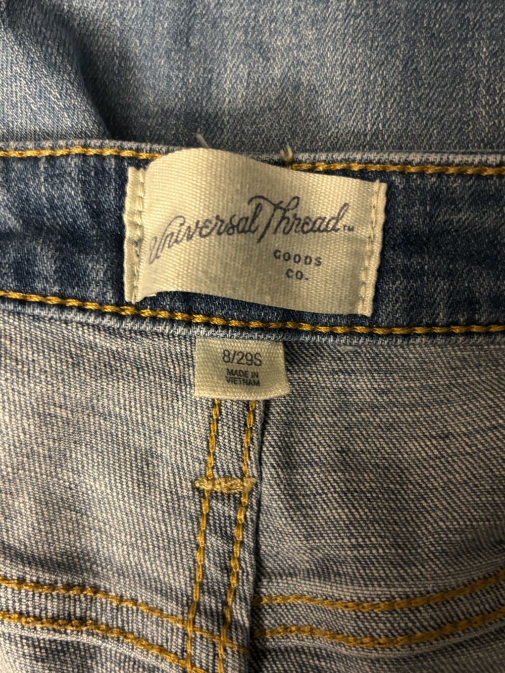 Universal Thread Women’s High-Rise Slim Straight Blue Jeans - Picture 3 of 4